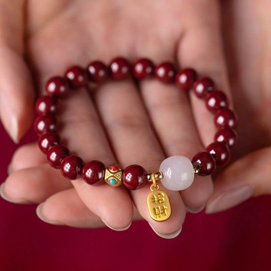 Red Cinnabar Good Fortune Bracelet